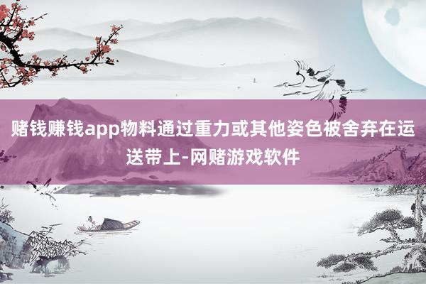 赌钱赚钱app物料通过重力或其他姿色被舍弃在运送带上-网赌游戏软件